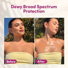 Coco & Eve Coconut Milk Body Sunscreen SPF 50 application on skin
