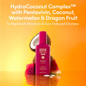 Coco & Eve Coconut Milk Body Sunscreen SPF 50 lifestyle scene