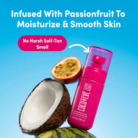 Coco & Eve Face Tanning Micromist in a skincare routine setting