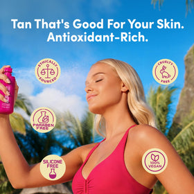 Coco & Eve Face Tanning Micromist with hydrating ingredients listed