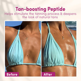 Coco & Eve Tan support Anti-Aging Body Oil SPF45 side view