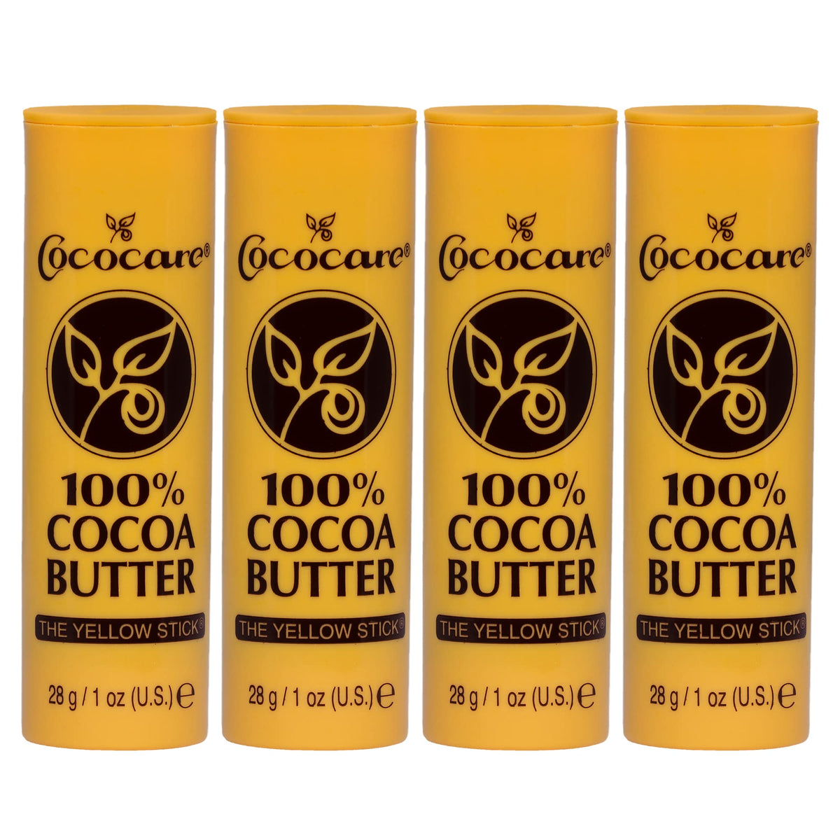 COCOCARE 100% Cocoa Butter Stick front view, 1 oz
