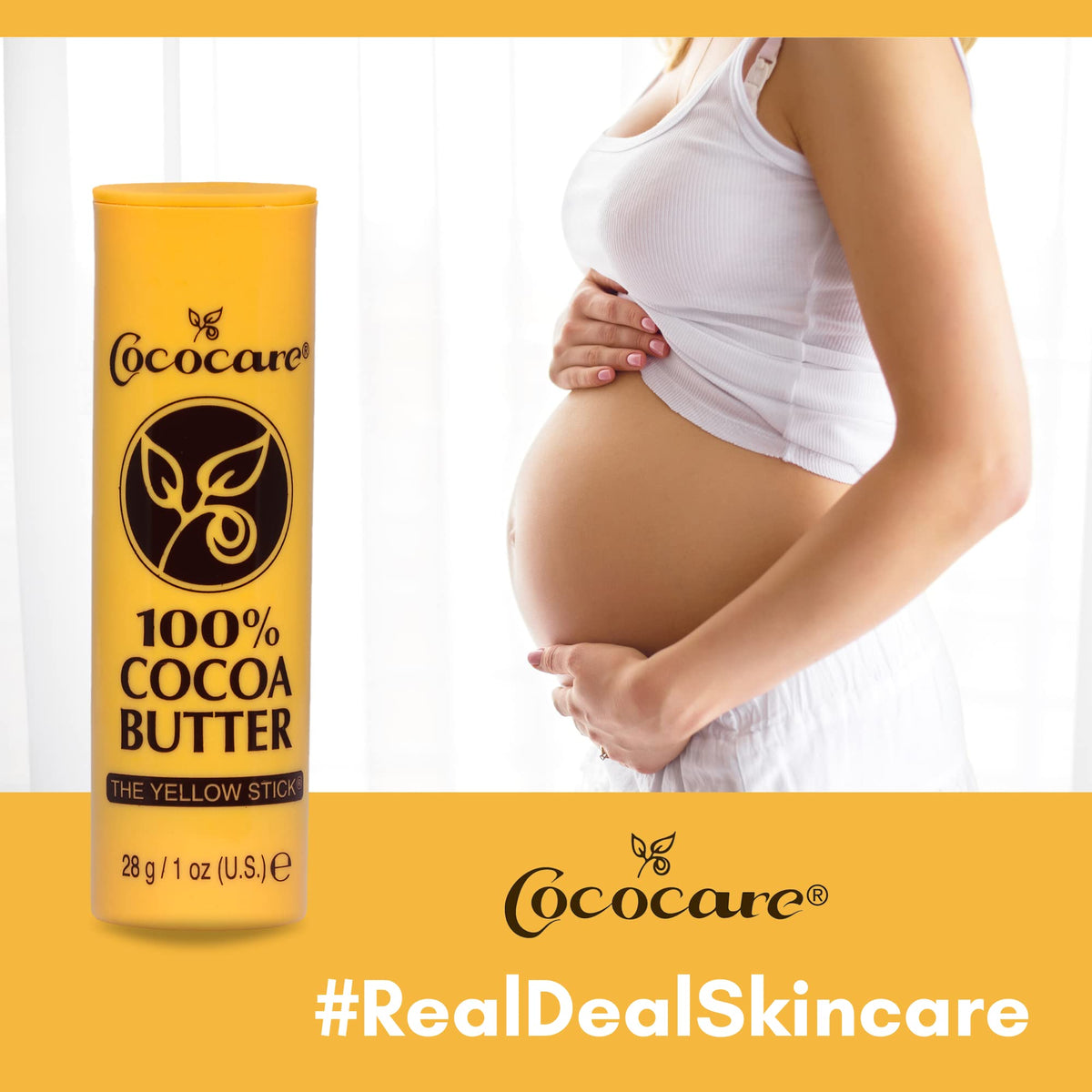 COCOCARE 100% Cocoa Butter Stick showing texture