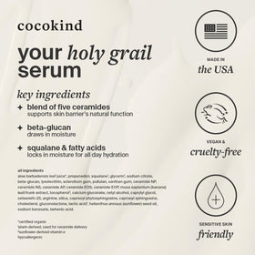 Cocokind Ceramide Barrier Serum 2 Fl Oz ingredients list
