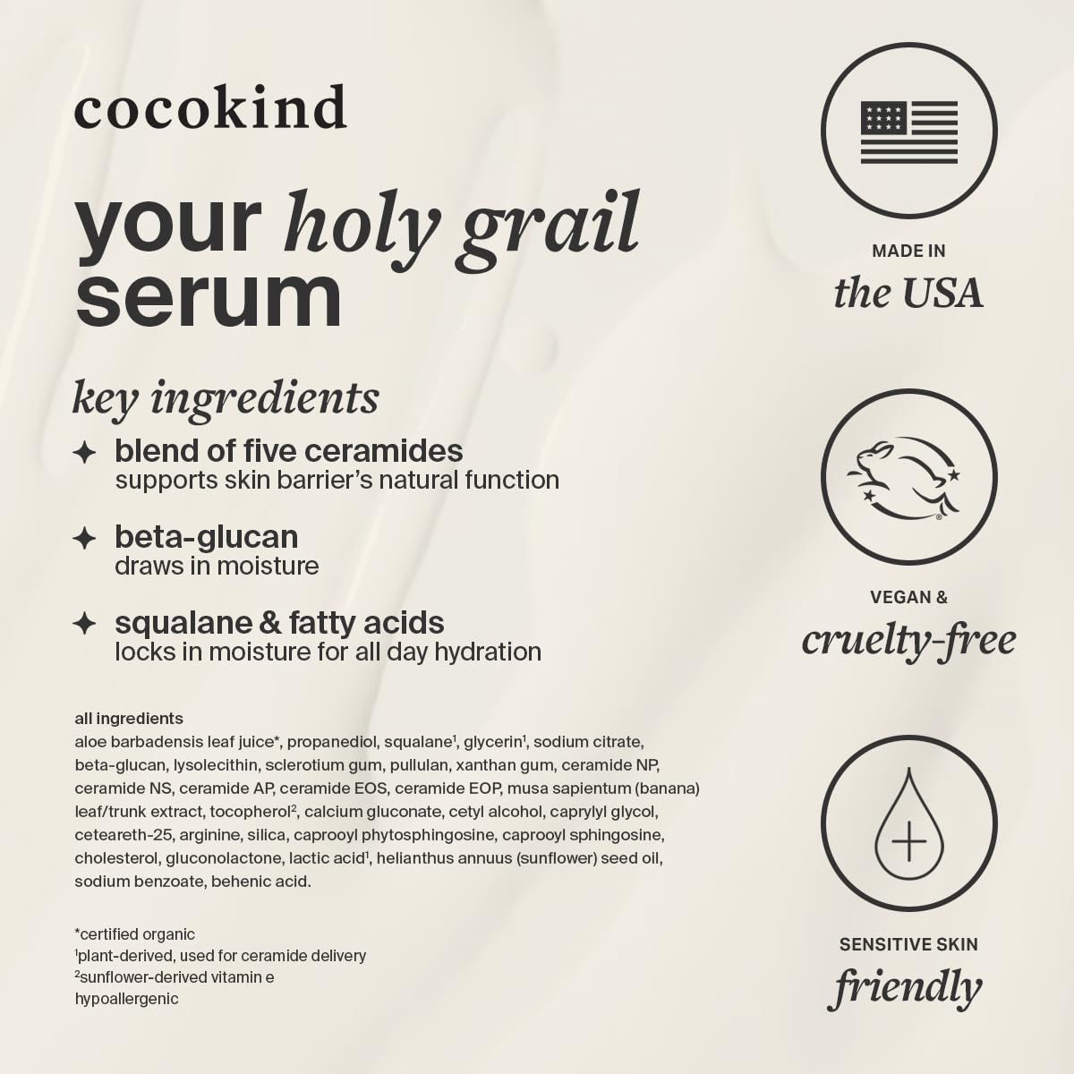 Cocokind Ceramide Barrier Serum application demonstration
