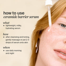 Cocokind Ceramide Barrier Serum texture on skin
