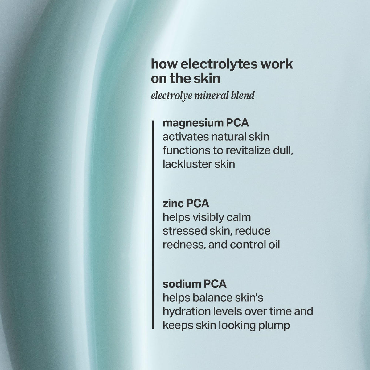 Cocokind Electrolyte Water Cream side view showing texture