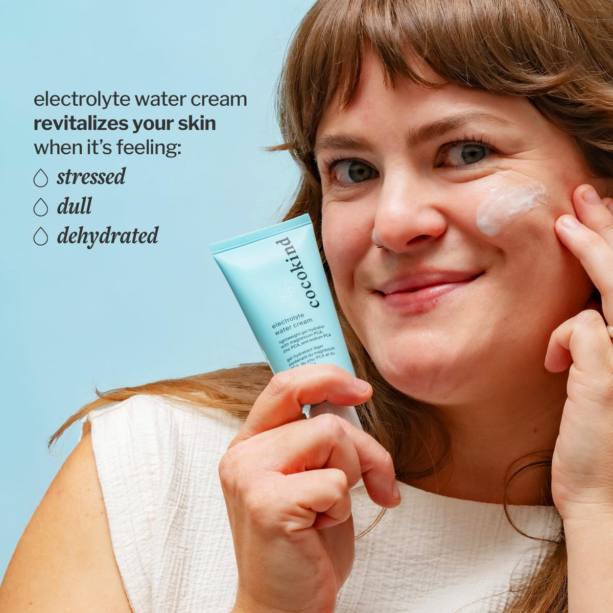 Cocokind Electrolyte Water Cream with fresh ingredients