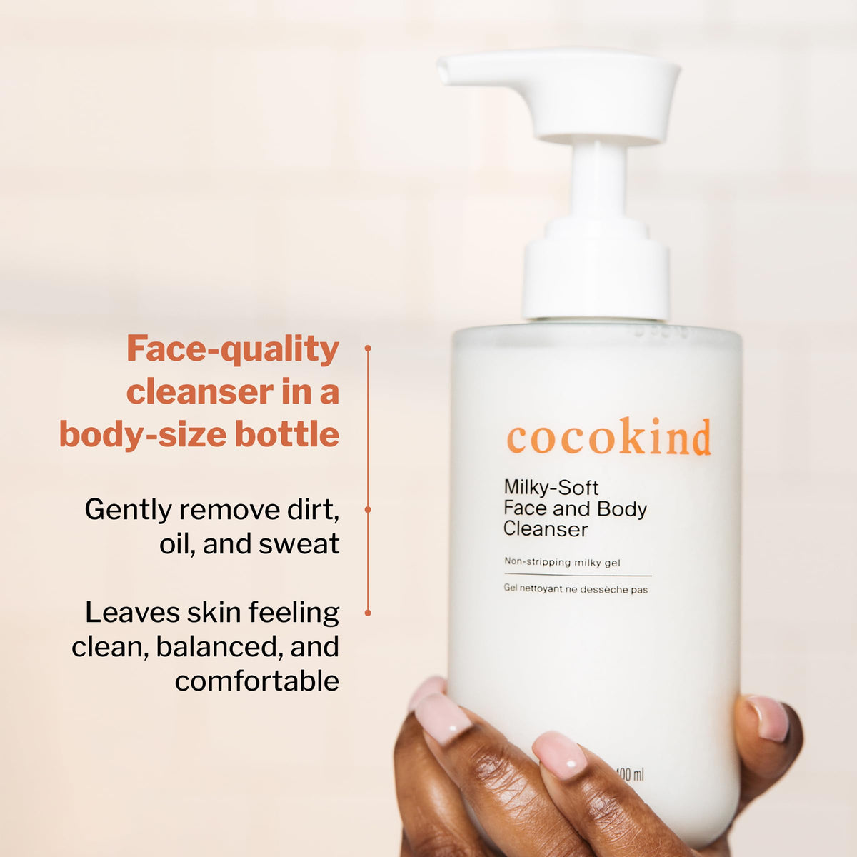 Cocokind Milky Soft Cleanser packaging details
