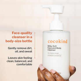Cocokind Milky Soft Cleanser packaging details