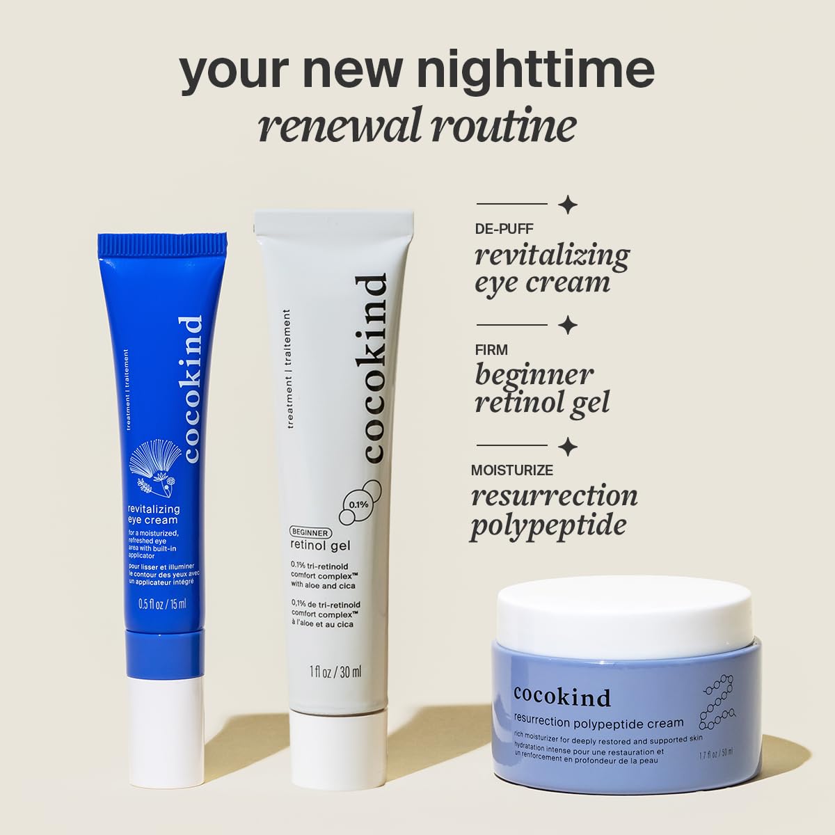 Cocokind Revitalizing Eye Cream lifestyle scene on vanity