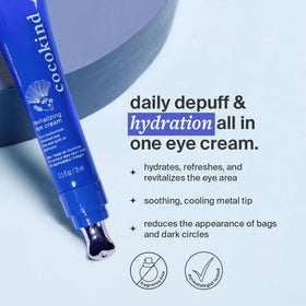 Cocokind Revitalizing Eye Cream packaging with ingredients list
