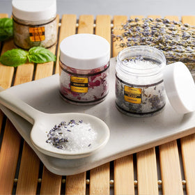 Coconut Epsom Salt jar from LOVERY Spa Gift Basket