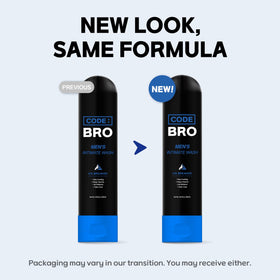 Code Bro Men's Intimate Wash Ice Breaker 250ml in bathroom setting