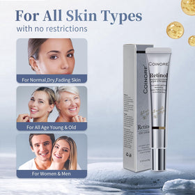 coinore Retinol Under Eye Cream back view with details