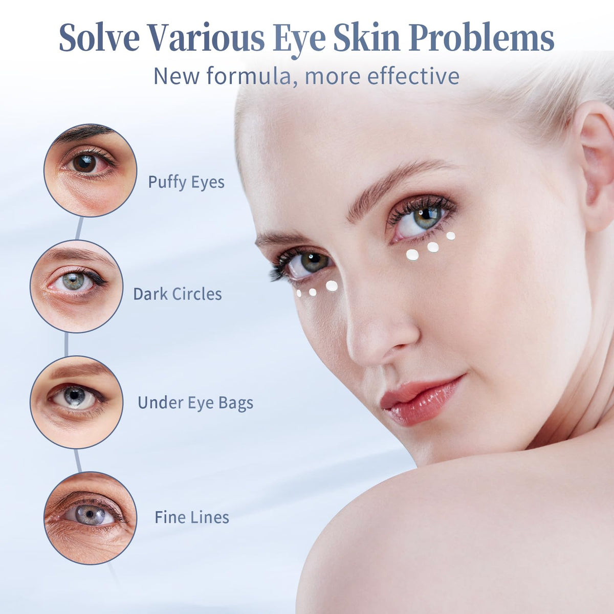 coinore Retinol Under Eye Cream with ingredients displayed