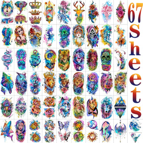 COKTAK colorful arm sleeve tattoos for adults