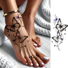 COKTAK tattoo sheets showing various floral designs