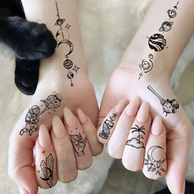COKTAK temporary tattoos applied on a child's arm