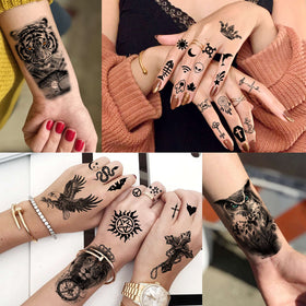 COKTAK temporary tattoos applied on skin