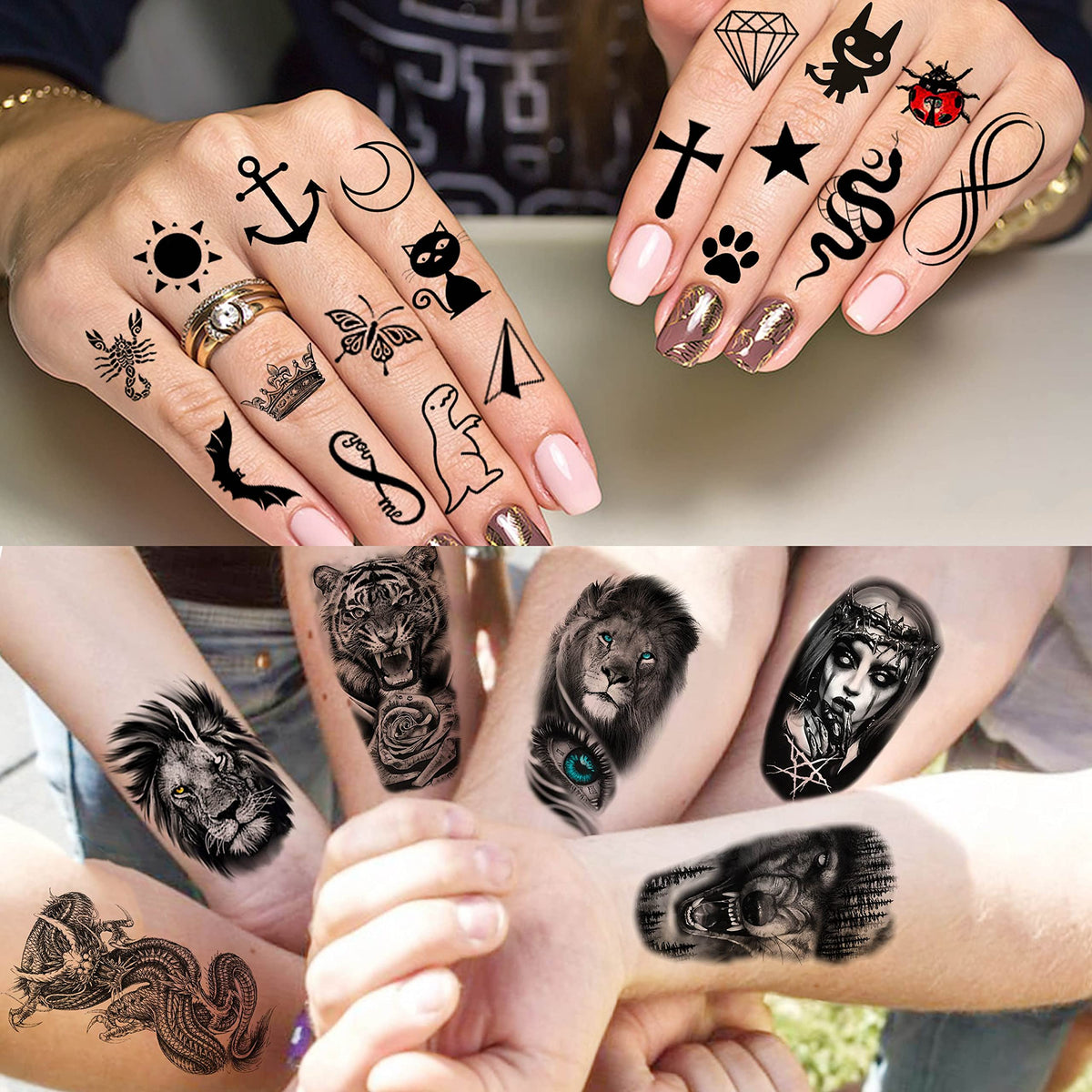 COKTAK temporary tattoos for Halloween makeup