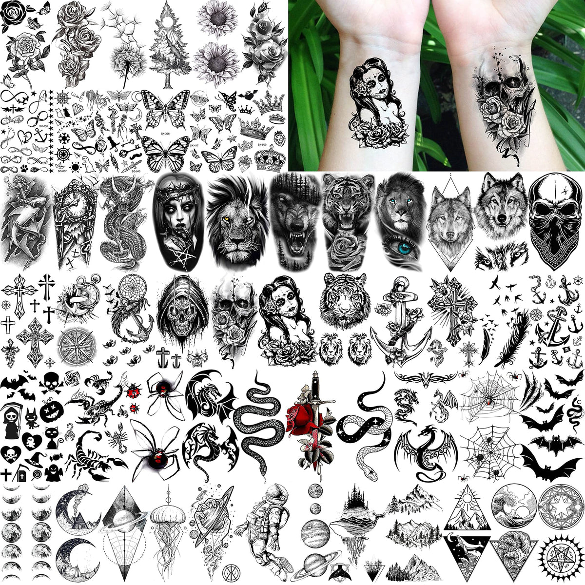 COKTAK temporary tattoos on skin