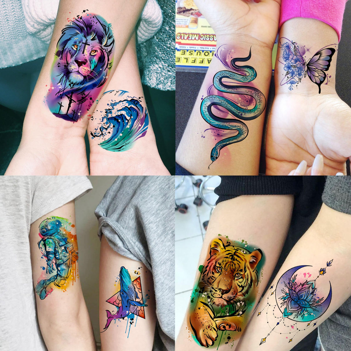 COKTAK temporary tattoos on skin