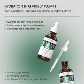 Collagen Body Cream and Serum set on a bathroom counter