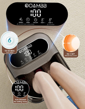 Collapsible design of OOAMBB Foot Spa for easy storage