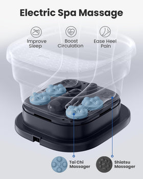 Collapsible design of Puboo Foot Spa Bath Massager