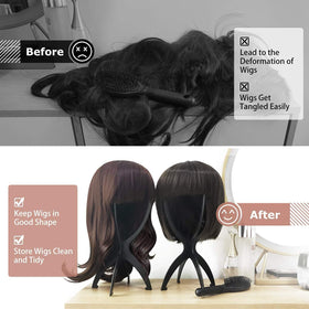 Collapsible Dreamlover Wig Stand side view