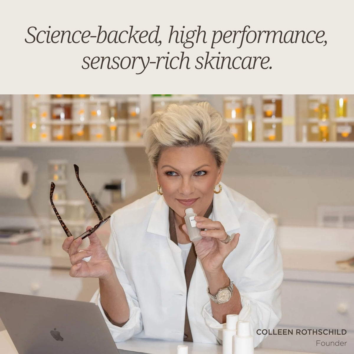 COLLEEN ROTHSCHILD Illuminating Tinted Eye Cream on vanity