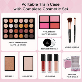Color Nymph blushes and highlighter in the kit