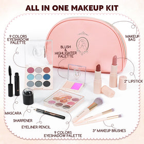Color Nymph eyeshadow palettes and lipsticks displayed