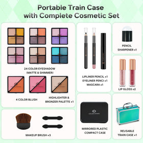 Color Nymph makeup brushes and compact case