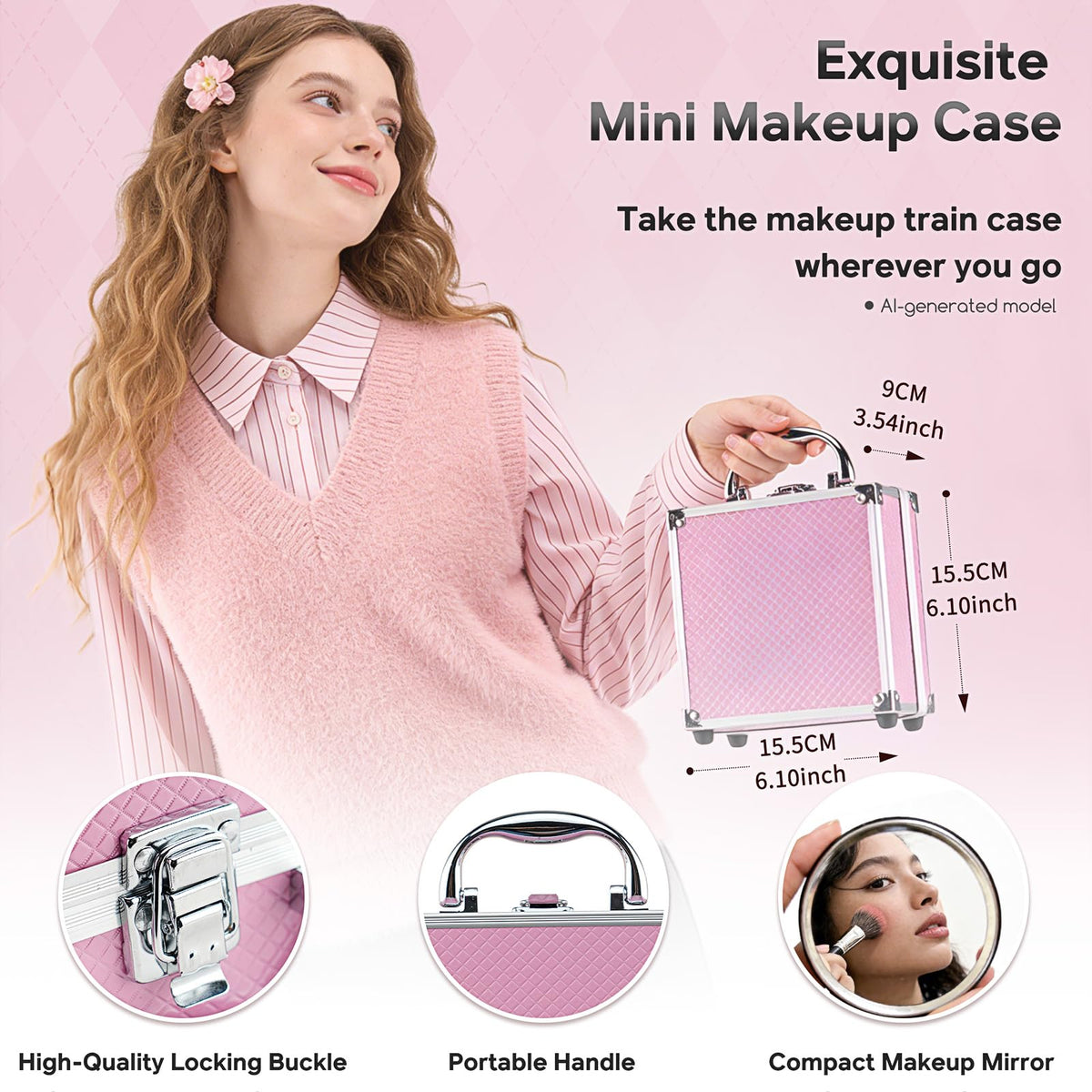 Color Nymph makeup brushes included in the kit