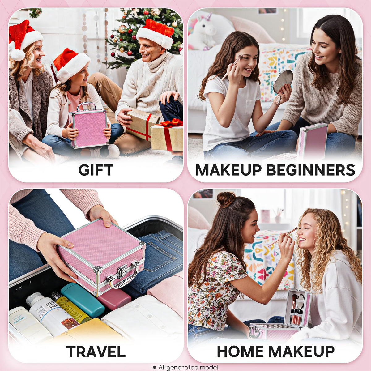 Color Nymph makeup kit displayed with accessories