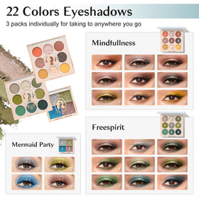 Color Nymph Makeup Kit featuring glitter and lip gloss palettes