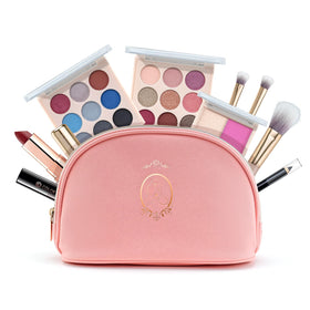 Color Nymph Makeup Kit for Teens with Pink Bag front view