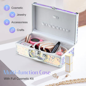 Color Nymph Makeup Kit in stylish silver train case