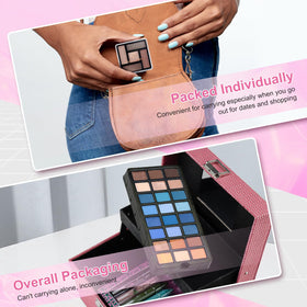 Color Nymph Makeup Kit lifestyle scene with a teenager applying makeup