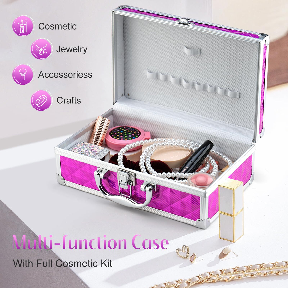 Color Nymph Makeup Kit rose pink with blush and highlighter