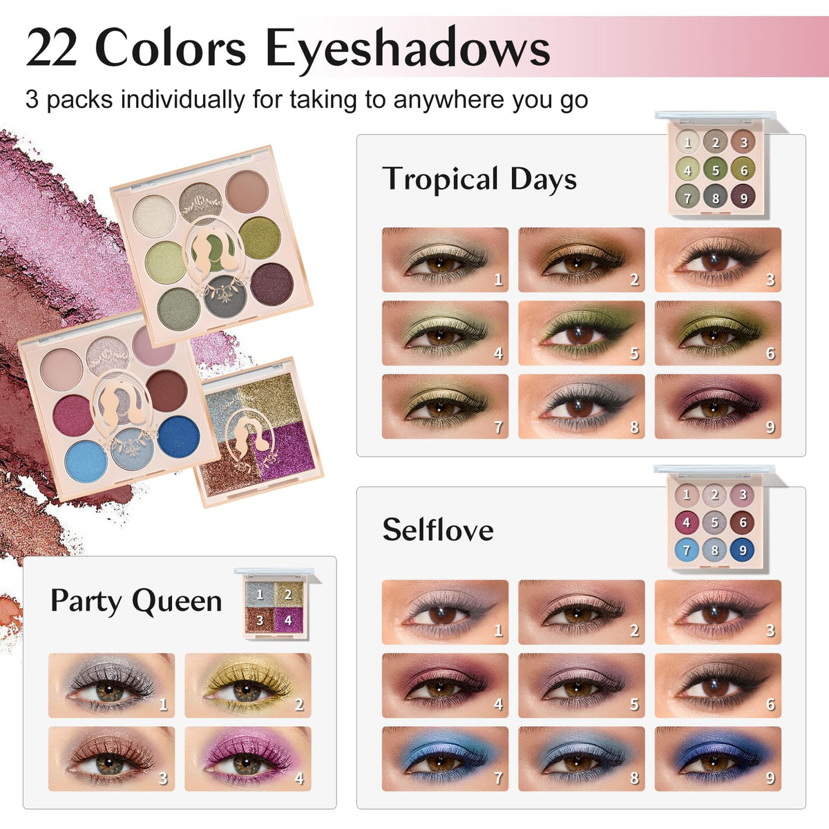 Color Nymph Makeup Kit showcasing vibrant eyeshadow colours