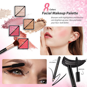 Color Nymph Makeup Kit with various makeup brushes and tools