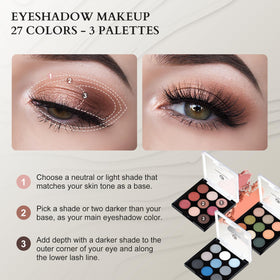 Color Nymph Makeup Set contents including lipsticks and eyeshadows