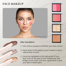 Color Nymph Makeup Set open showing organised makeup
