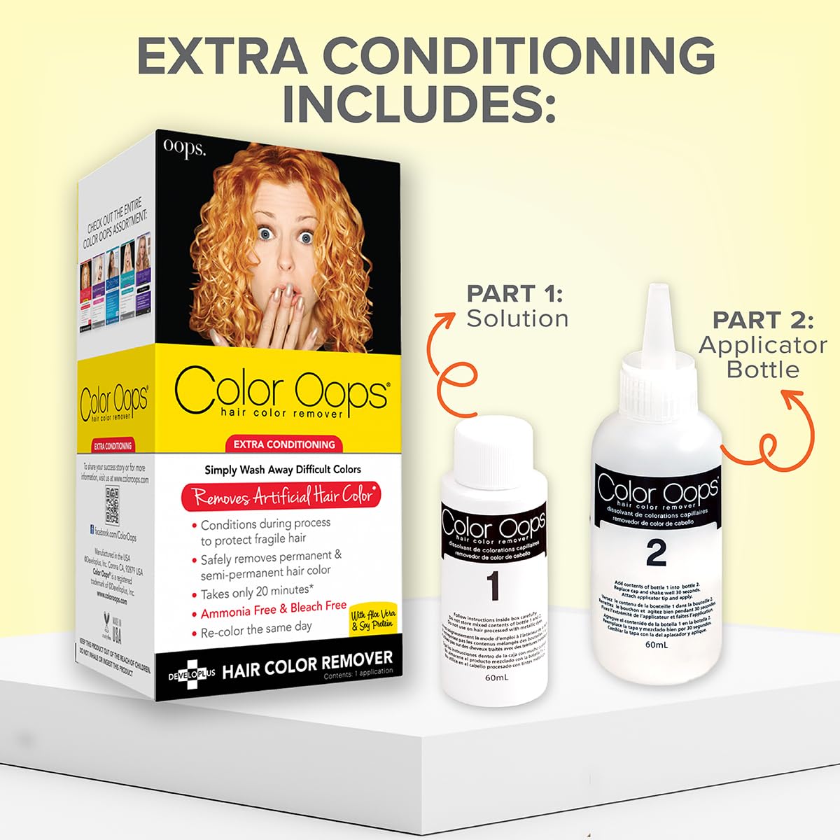 Color Oops Extra Conditioning Hair Color Remover 200g side view