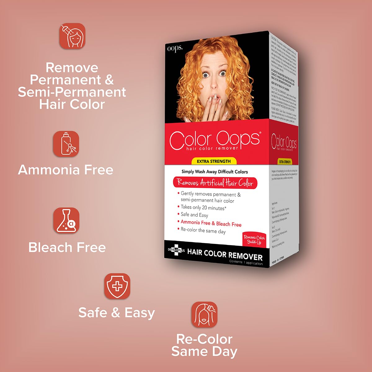 Color Oops Extra Strength Hair Color Remover lifestyle use