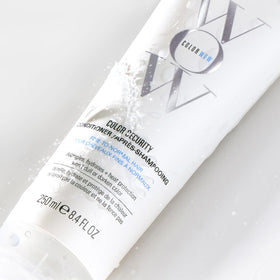 COLOR WOW Color Security Conditioner application on hair