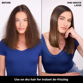 COLOR WOW One Minute Cream applied to hair for frizz control